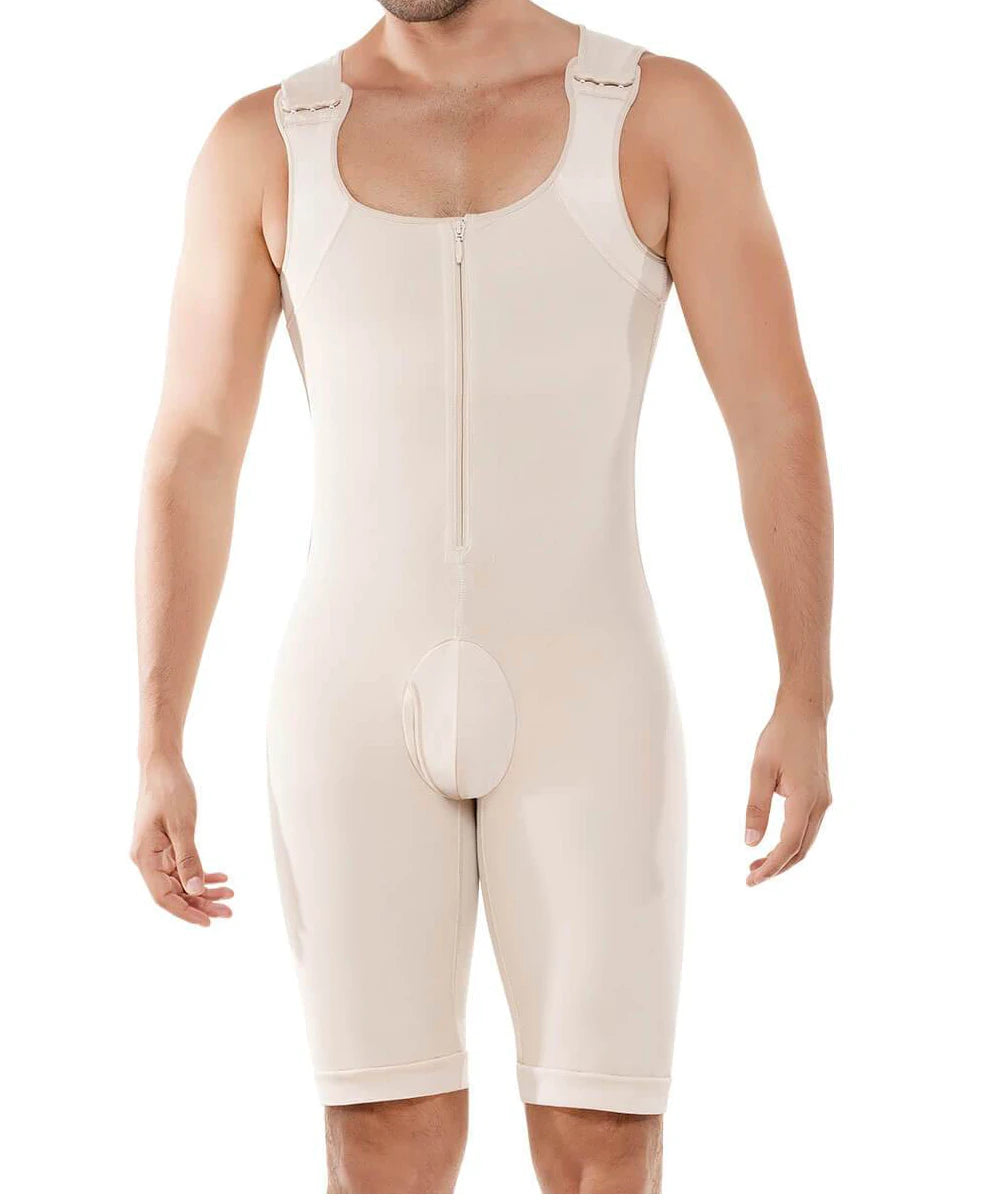 Men's Zip-Front Full-Body Compression Shaper