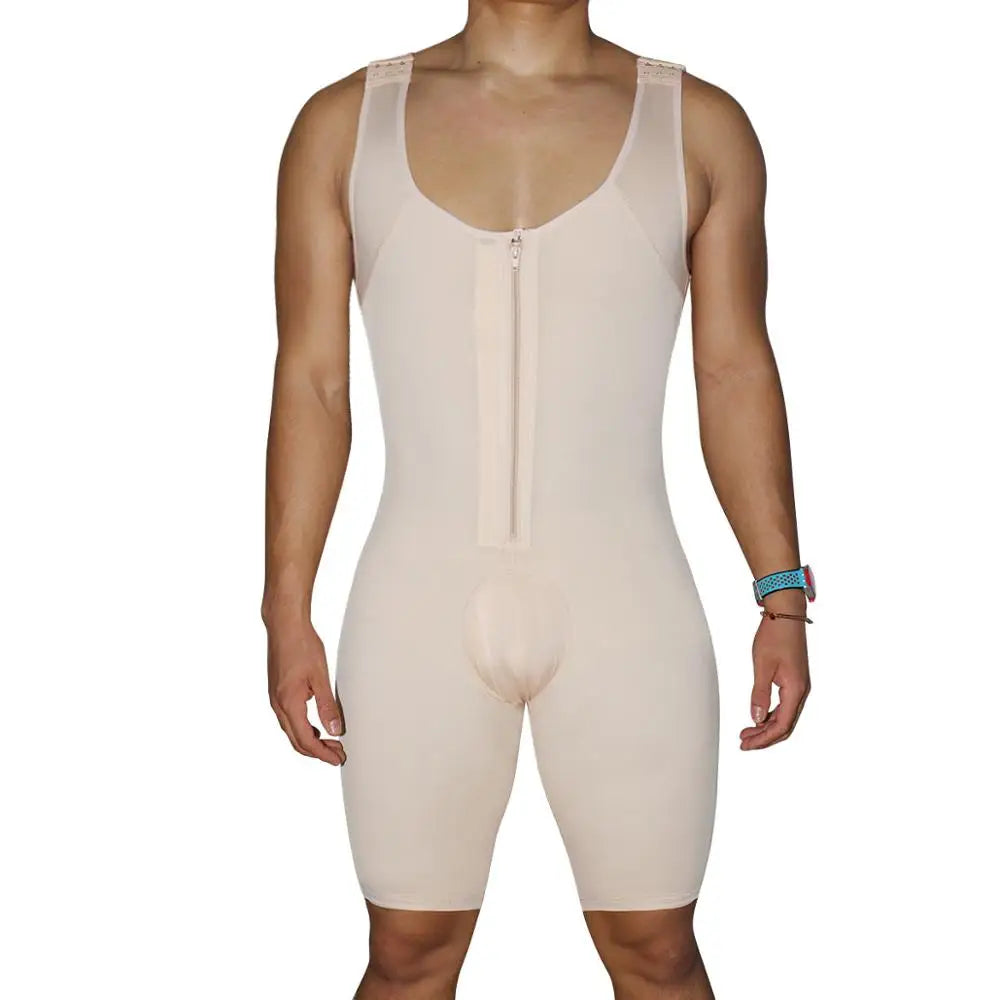 Men's Zip-Front Full-Body Compression Shaper