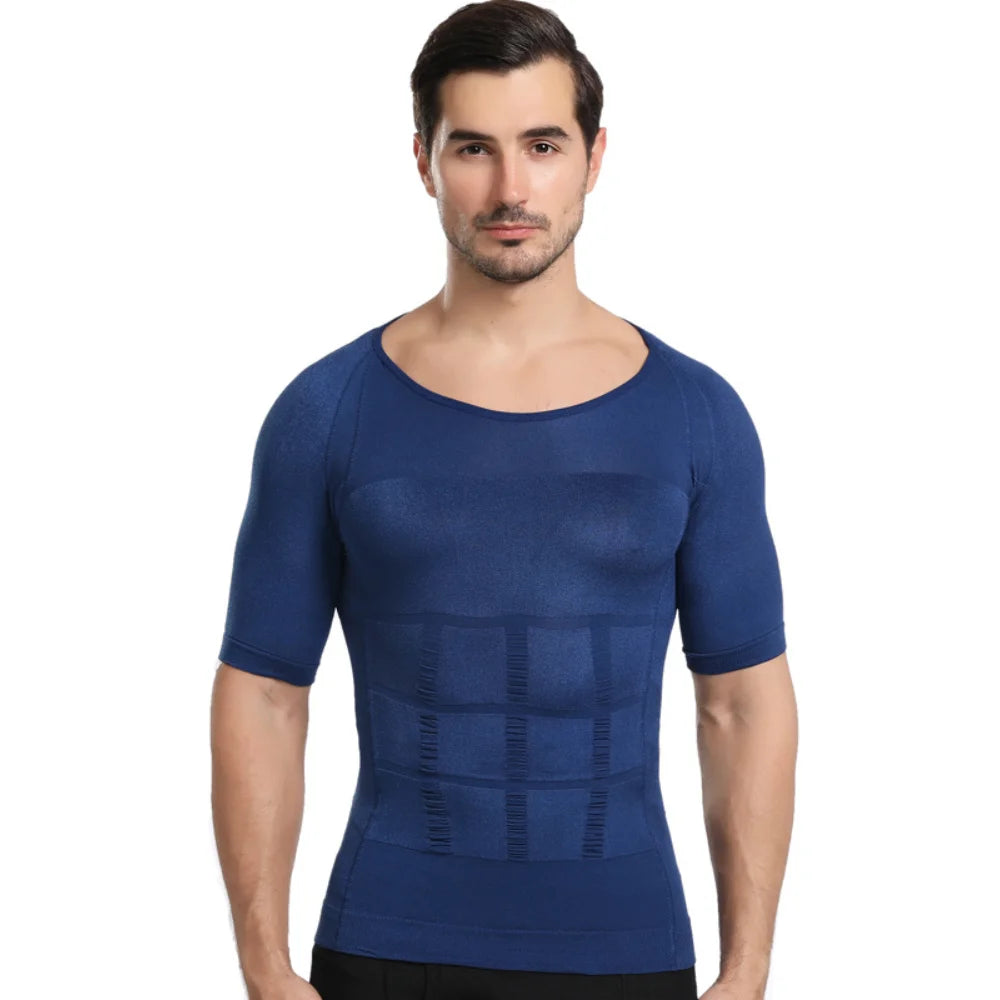 Men's Chest and Tummy Control Compression Shirt