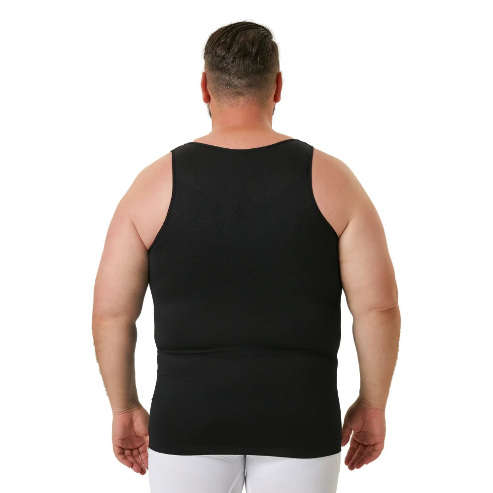 Men's Slimming Compression Tank Top with Tummy Control & Waist Trainer