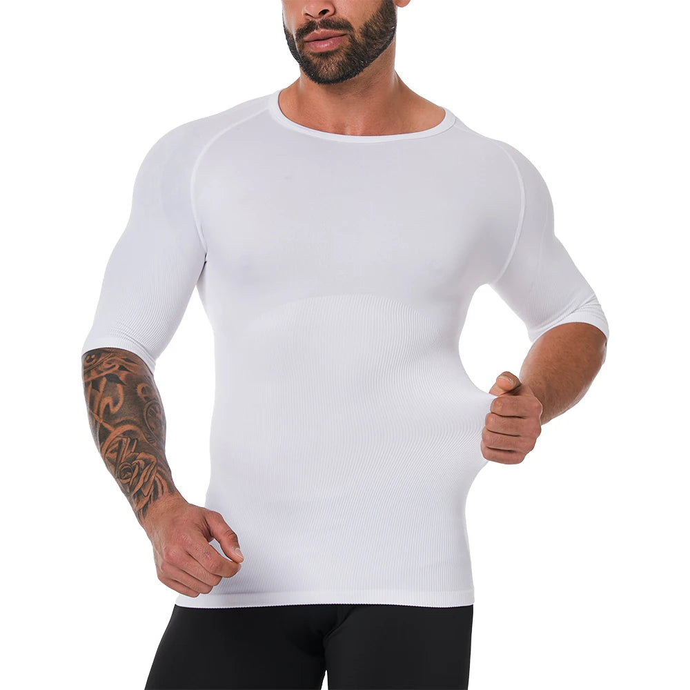 Men's Seamless 360° Chest and Tummy Compression Shirt