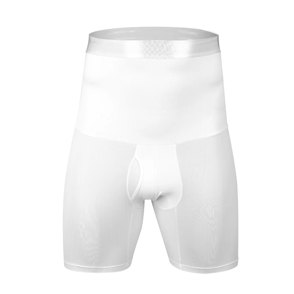 Men's High-Waist Tummy Control Compression Shorts
