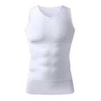 Men's V-Neck Tummy Control Compression Tank
