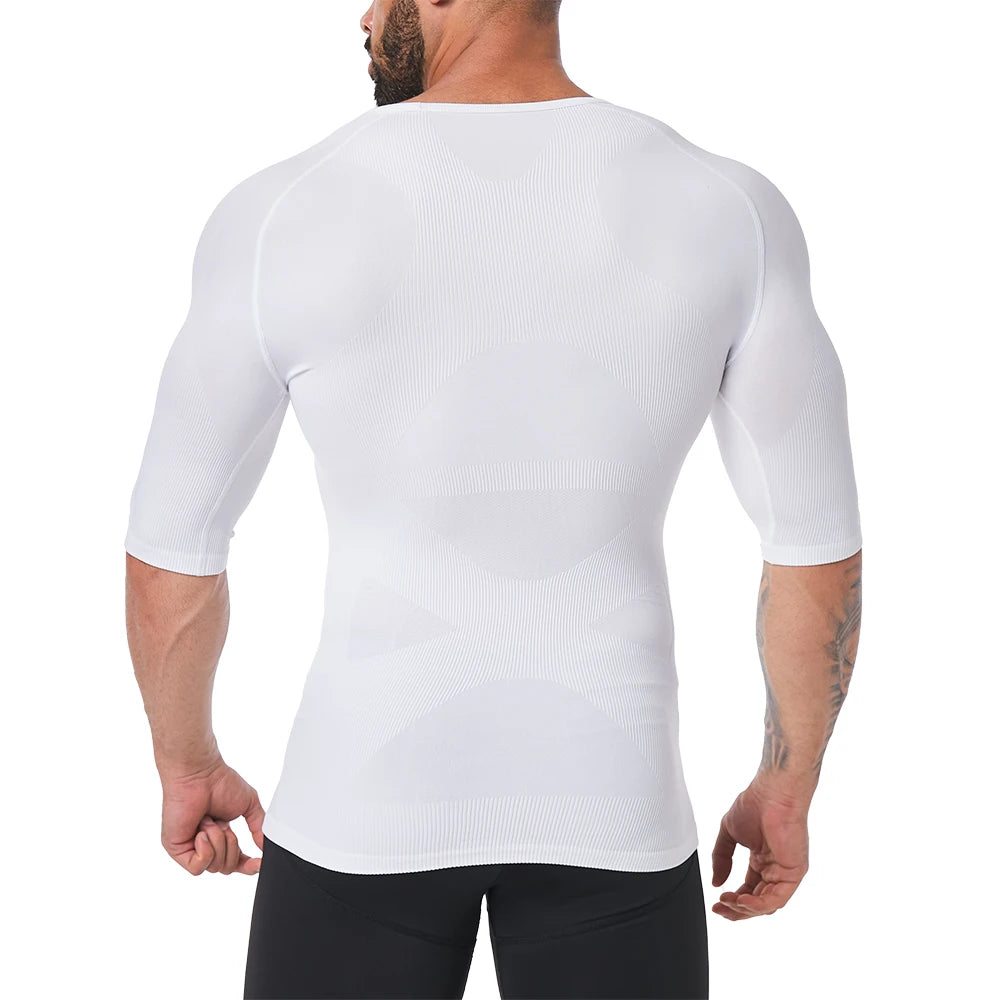 Men's Seamless 360° Chest and Tummy Compression Shirt