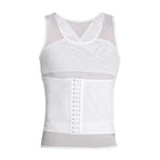 Men's 2-in-1 Waist Trainer Compression Tank with Hooks