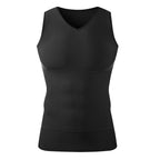 Men's V-Neck Tummy Control Compression Tank