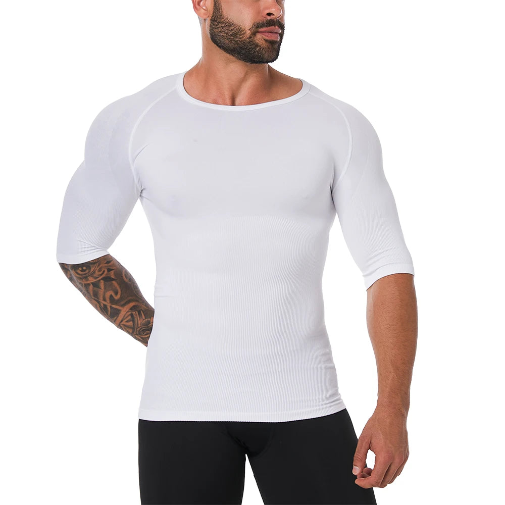 Men's Seamless 360° Chest and Tummy Compression Shirt