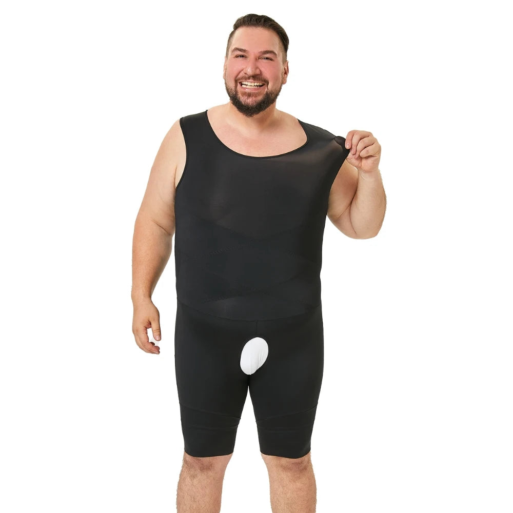 Men's Full-Body Tummy Control Compression Bodysuit