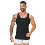 Men's Ribbed Tummy Control Compression Tank Top