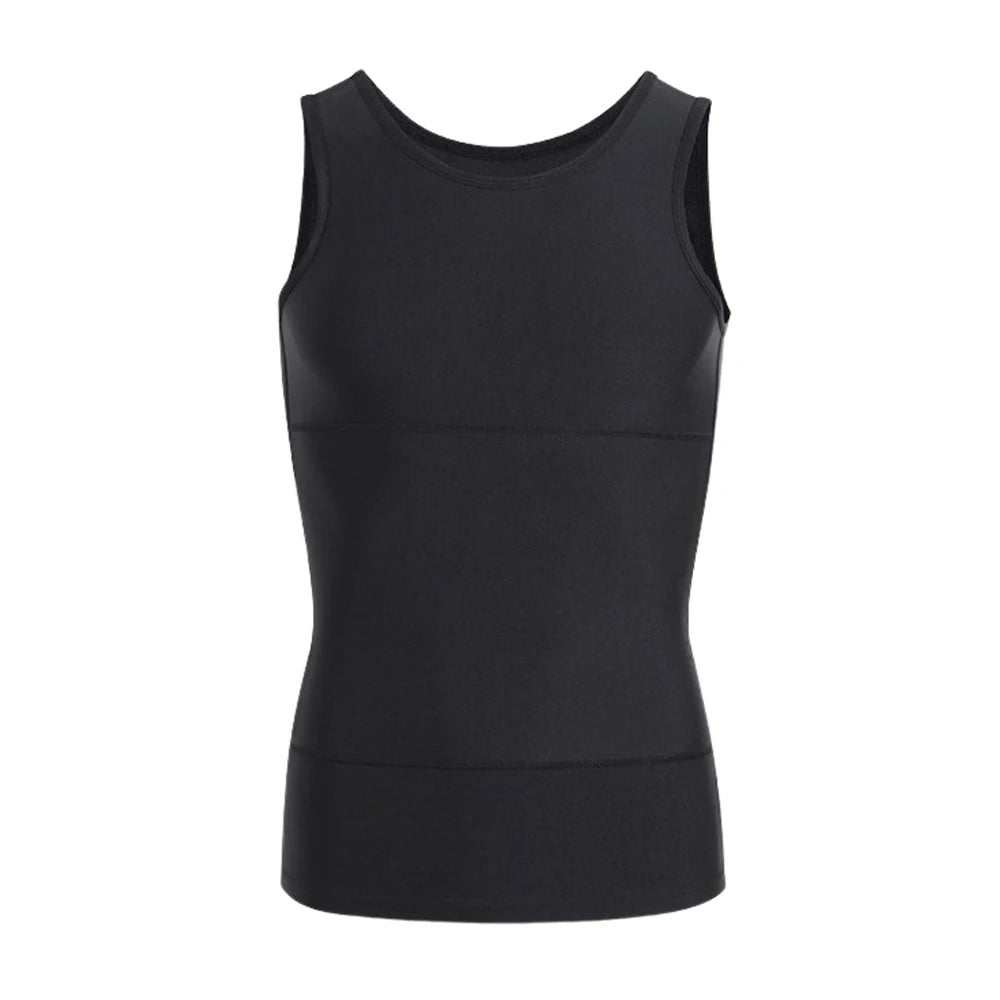 Men's Double-Layer Tummy Control Compression Tank Top
