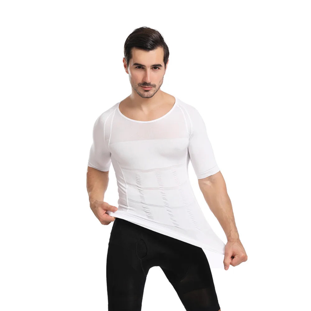 Men's Chest and Tummy Control Compression Shirt