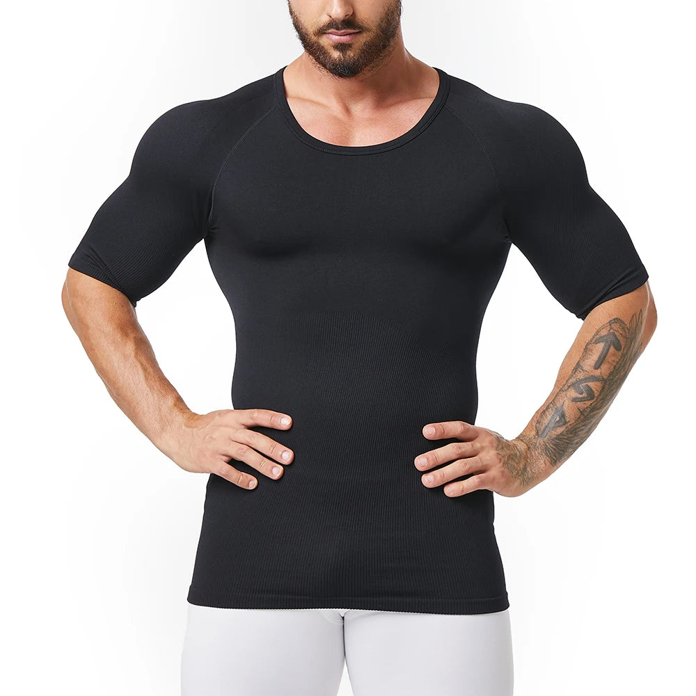 Men's Seamless 360° Chest and Tummy Compression Shirt