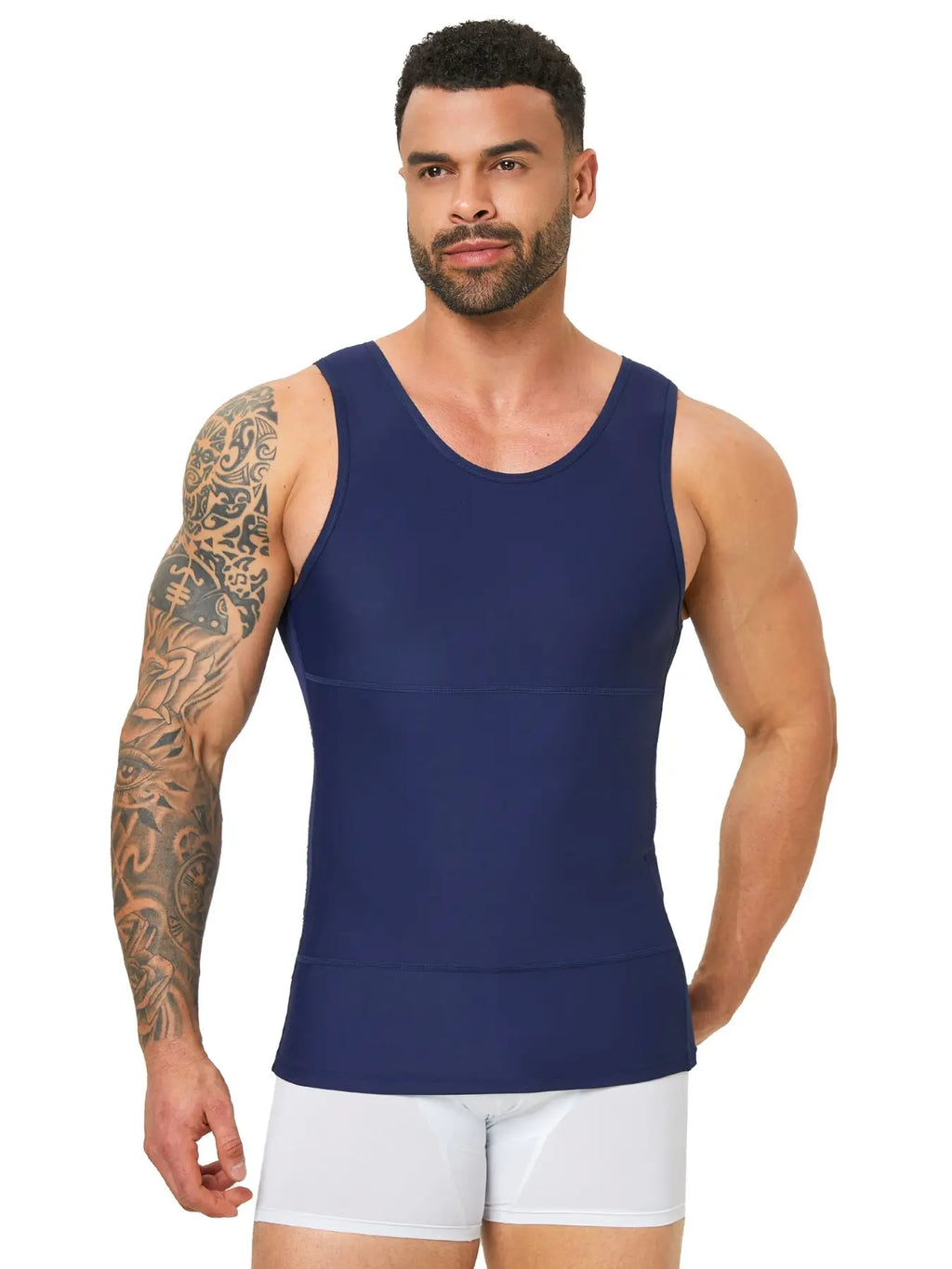 Men's Double-Layer Tummy Control Compression Tank Top