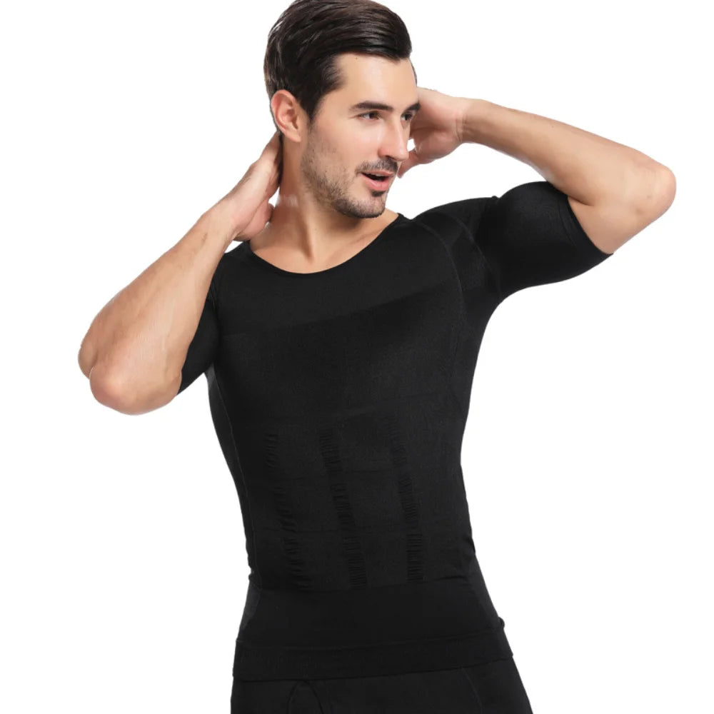 Men's Chest and Tummy Control Compression Shirt