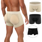 Men's Padded Butt-Lifting Boxer Briefs with Removable Pads
