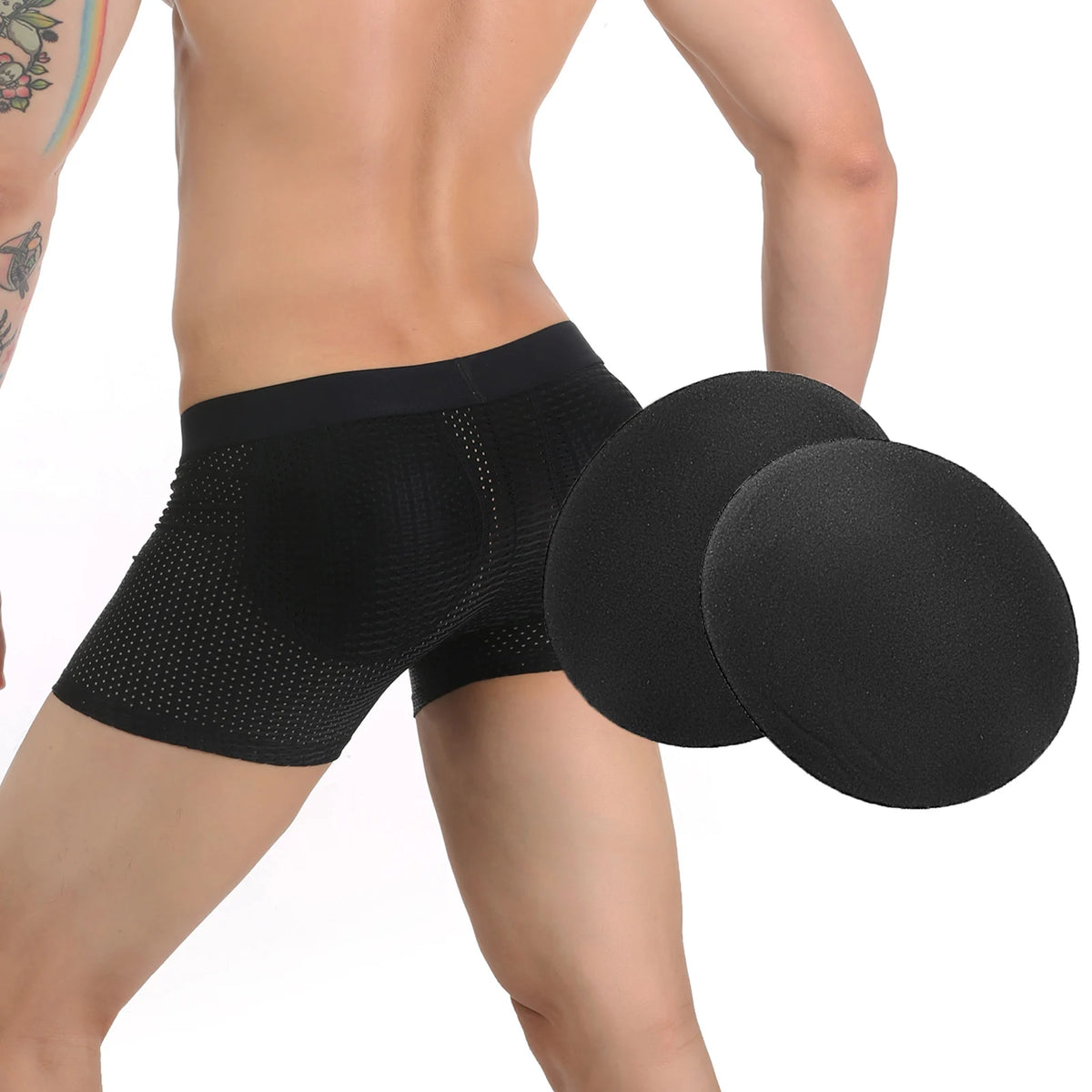 Removable Hip & Butt Enhancer Pads for Men's Shapewear (1 Pair)