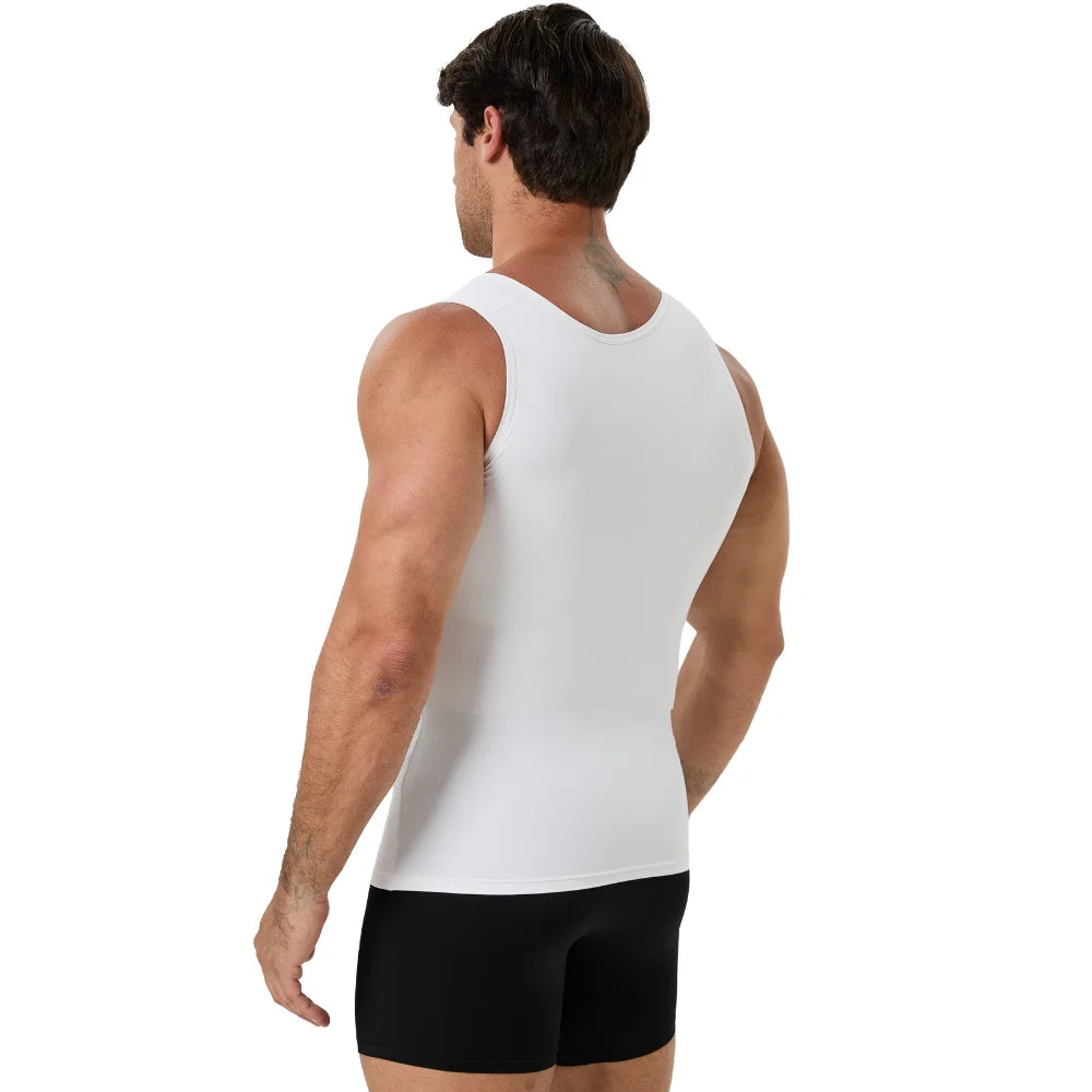 Men's Quick-Dry Mesh Chest and Tummy Compression Tank Top