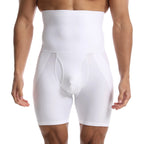 Men's High-Waist Hip Control Compression Boxer Briefs