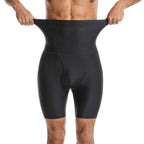 Men's High-Waist Hip Control Compression Boxer Briefs